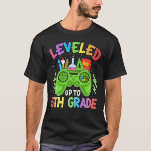 Camiseta Levado Até O Nível 5 De Jogador De Volta Ao Estudo