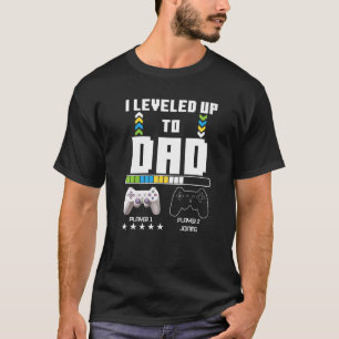 Camiseta Levado Até Pai Jogador De Vídeo Pai Gravidez Ann