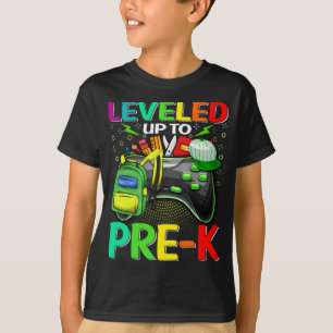Camiseta Levado Para Jogador Pré-K De Volta Para A Escola 