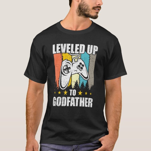 Camiseta Levado Para Jogos De Vídeo Do Goddad (Frente)