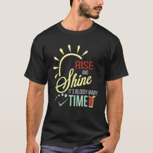 Camiseta Levanta-te e brilha É a merda do tempo da Marys di