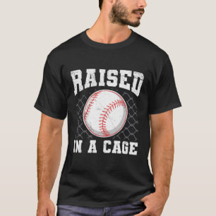 Camiseta Levantada Em Uma Cagem De Um Baseball