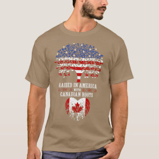 Camiseta Levantada na América com Raízes Canadianas