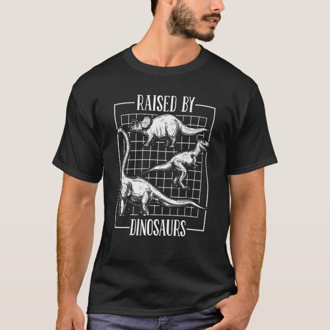 Camiseta Levantado Por Dinossauros Pré-Históricos Adultos L (Frente)