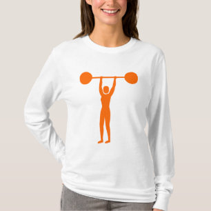 Camiseta Levantamento de peso 02 - laranja