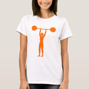 Camiseta Levantamento de peso 02 - laranja