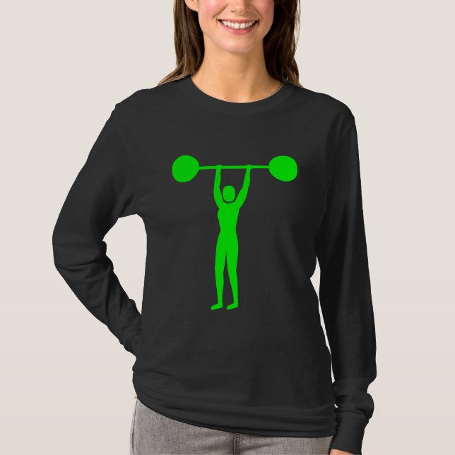 Camiseta Levantamento de Peso 02 - Verde (Frente)