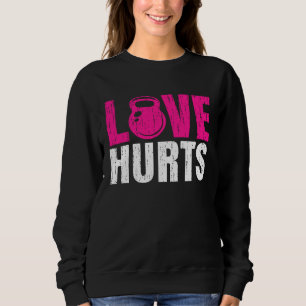 Camiseta Levantamento de peso Amor Dói Mulheres Fortes com