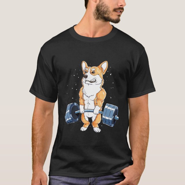 Camiseta Levantamento de peso Corgi (Frente)