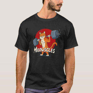 Camiseta Levantamento de Peso de Gato Treino e Fitness Dive