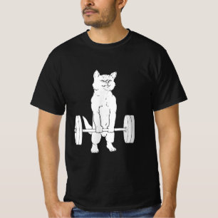 Camiseta Levantamento De Peso De Gatos E Giro