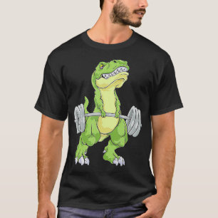 Camiseta LEVANTAMENTO DE PESO Dinossauro presente engraçado