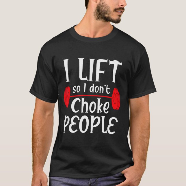 Camiseta Levantamento de Peso Engraçado Eu Levanto Para Não (Frente)