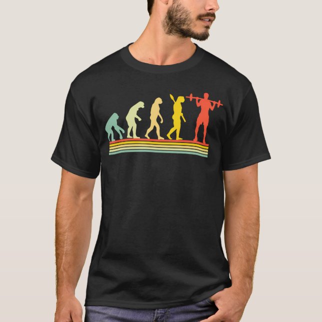 Camiseta Levantamento de peso Levantamento de peso Evolução (Frente)