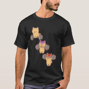 Camiseta Levantamento de peso morto na academia de ginástic