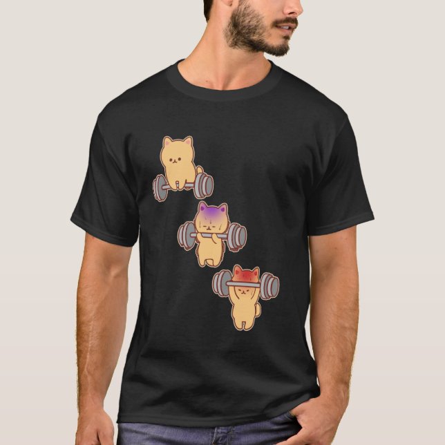 Camiseta Levantamento de peso morto na academia de ginástic (Frente)