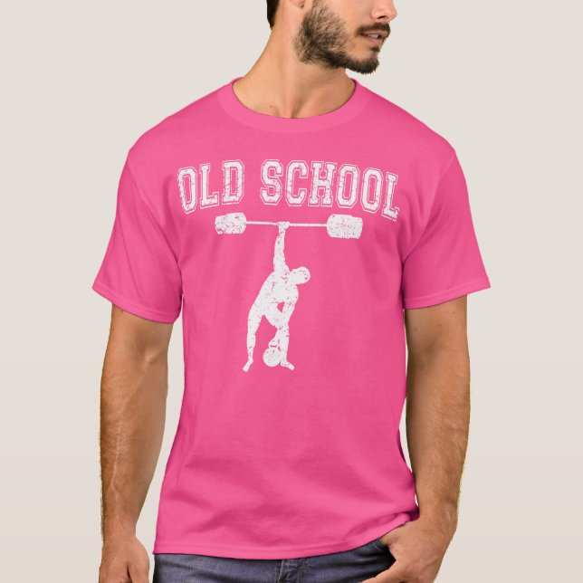 Camiseta Levantamento de Peso Old School (Frente)