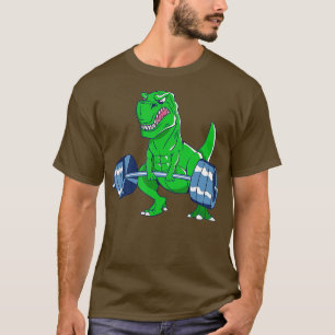 Camiseta Levantamento de Peso Rex Arranhura Dinossauro Yran