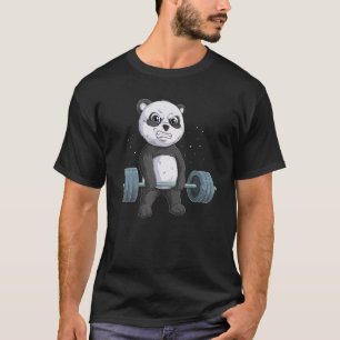 Camiseta Levantamento de Urso Panda Levantamento de Terra