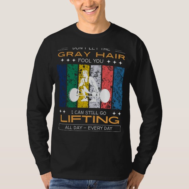 Camiseta Levantamento do Entusiasta Tee - Cabelo de Cinza,  (Frente)
