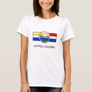 Camiseta Levantamento do Oceano com Cores e faixas Primári