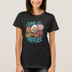 Camiseta Levantamento do peso do reabastecimento