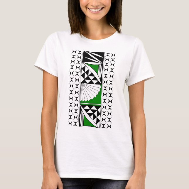 Camiseta Levantamento nativo sudoeste em verde (Frente)