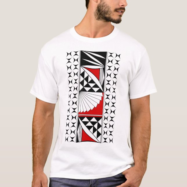 Camiseta Levantamento nativo sudoeste em vermelho (Frente)