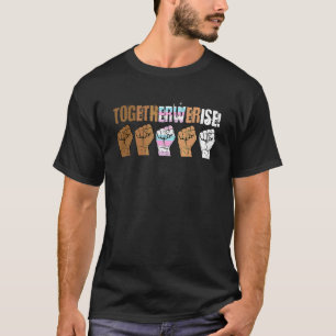 Camiseta Levantamos Juntos Justiça Social Intersexual Ally 