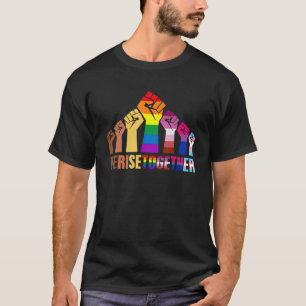 Camiseta Levantamos Juntos O Orgulho Lgbtq Justiça Social E