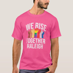 Camiseta Levantamos juntos Raleigh Lgbtq North Carolina Pri
