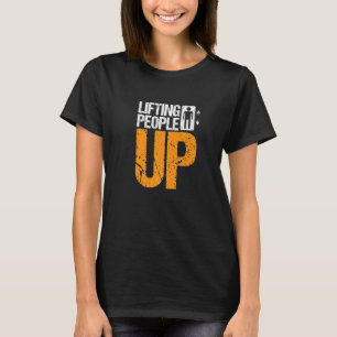 Camiseta Levantando o Pessoas Elevator Technician Premium