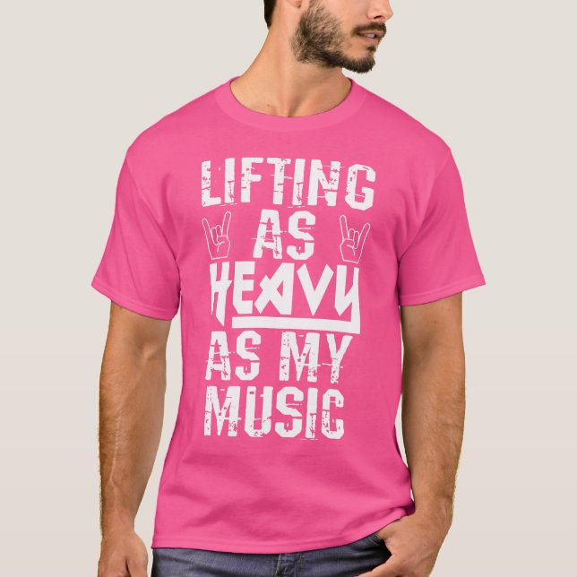 Camiseta Levantando Tão Pesado Quanto Minha Música Esconde  (Frente)