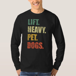 Camiseta Levantar Cães Pesados De Animais De Companhia Peso