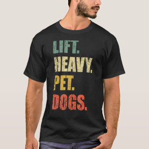 Camiseta Levantar Cães Pesados De Animais De Companhia Peso