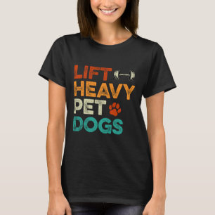 Camiseta Levantar Cães Pesados De Pet Cães De Gym Workout P