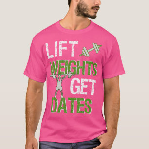 Camiseta Levantar Pesos Obter Datas Mens Arrecadação de Pes