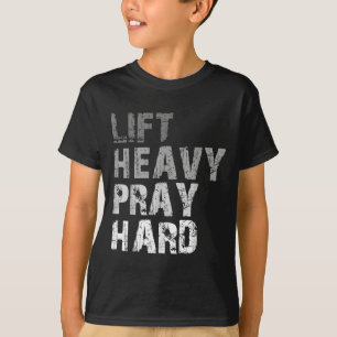Camiseta Levante a Fé Motivacional do Duro de Reze Pesada