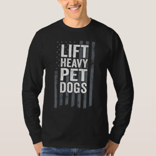 Camiseta Levante a Malhação de Workout de Cães Pesados Moti