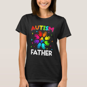 Camiseta Levante a Mão Conscientização do Autismo Pai Famíl