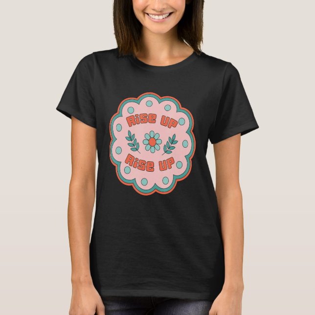 Camiseta Levante a marcha dos direitos humanos das mulheres (Frente)