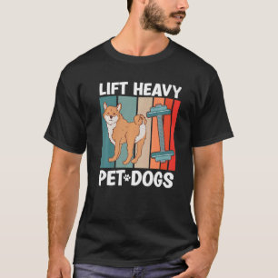 Camiseta Levante Cachorro De Estimação Pesado Academia Fitn