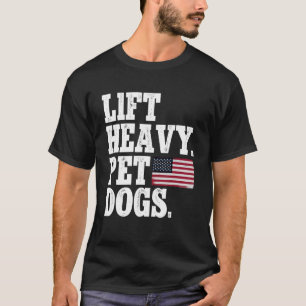 Camiseta Levante Cães Pesados De Pet Malhação De Levantamen