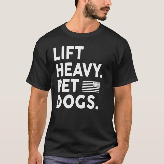 Camiseta Levante Cães Pesados De Pet Para Elevadores De Pes (Frente)