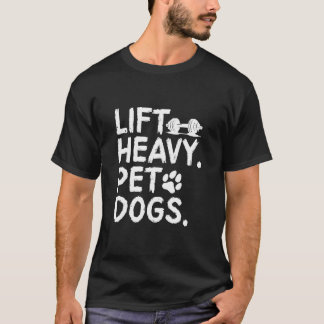 Camiseta Levante Cães Pesados De Pet Para Preparar Giro Lev