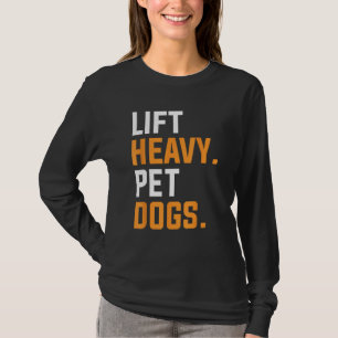 Camiseta Levante Cães Pesados De Pet Para Um Elevador De Pe