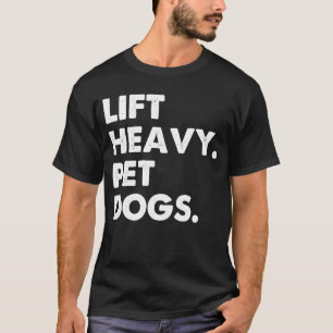 Camiseta Levante Cães Pet Pesados Cachorros Cachorros Adora