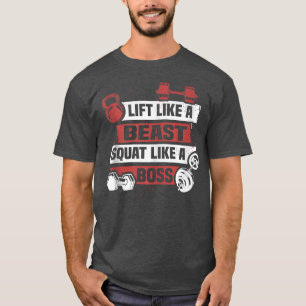 Camiseta Levante Como Um Bicho De Besta Como Um Peso De Tra