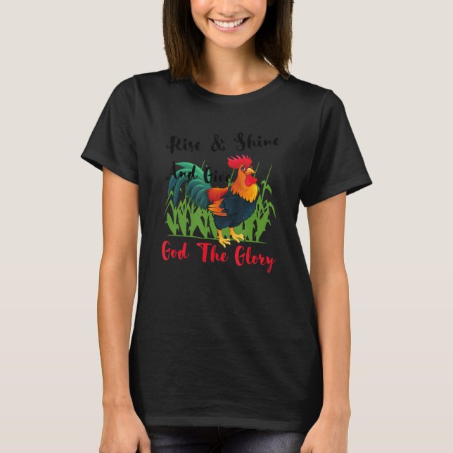 Camiseta Levante E Brilhe E Dê A Deus A Glória (Frente)
