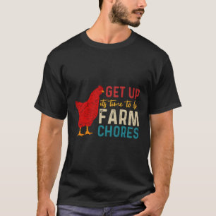 Camiseta Levante É Hora De Fazer Tarefas De Fazenda